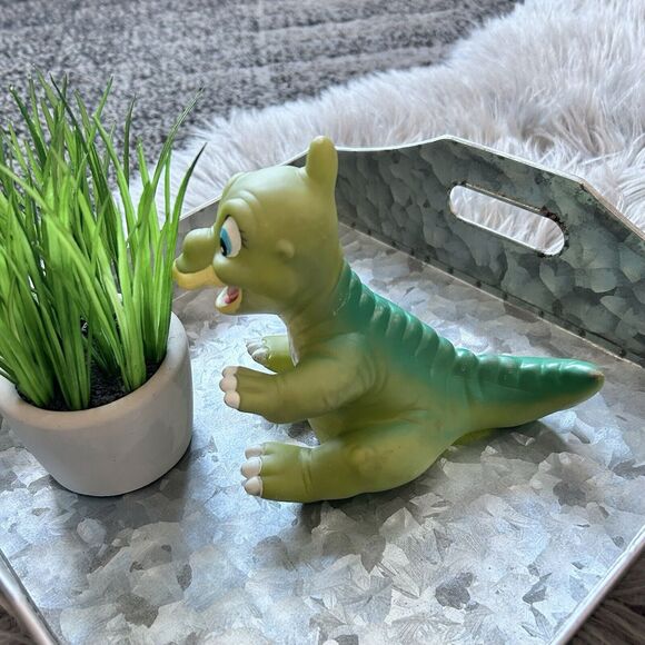 Vintage Land Before Time Ducky Saurolophus Dinosaur Pizza Hut Hand Puppets 1988 - Picture 2 of 5